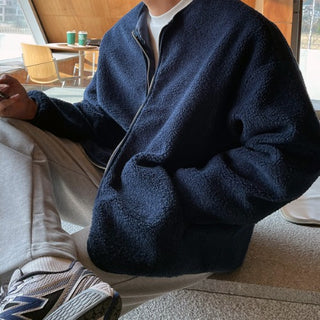 Wool Two-Way Zip-Up Jacket (3 colors)