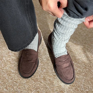 Ribbed long socks