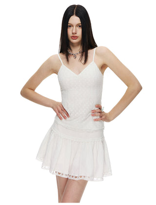 [NECY] Texture Love Lace Skirt