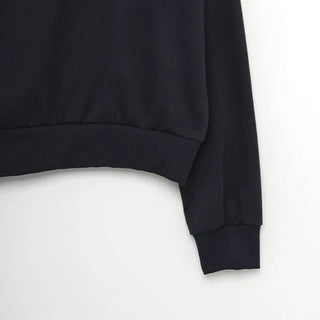 Collared embroidered sweatshirt