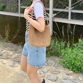 Rattan Shoulder Bag