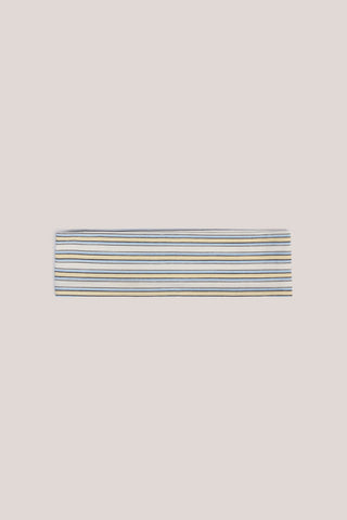 Modal Ribbed Headband in Blue & Yellow Stripe