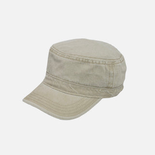 flat-top peaked cap