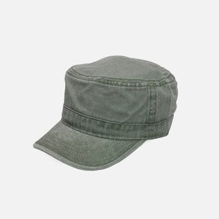 flat-top peaked cap