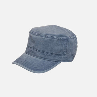 flat-top peaked cap