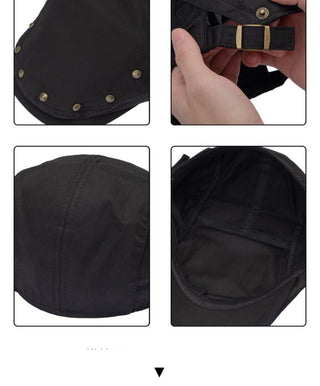 rivet newsboy cap