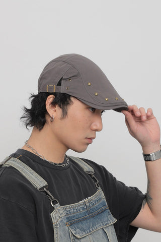 rivet newsboy cap
