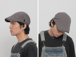 rivet newsboy cap