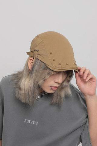 rivet newsboy cap
