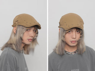 rivet newsboy cap