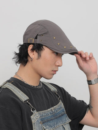 rivet newsboy cap