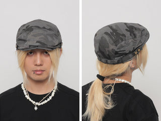 camouflage newsboy cap