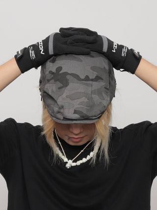 camouflage newsboy cap