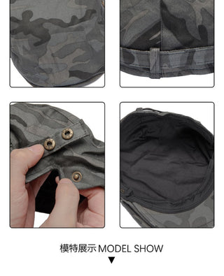 camouflage newsboy cap
