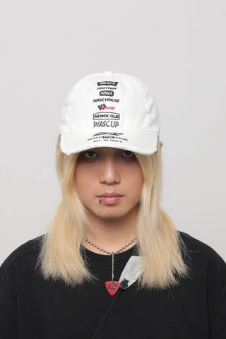 distressed embroidery cap