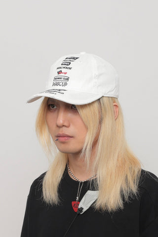distressed embroidery cap