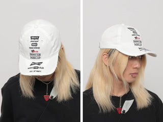 distressed embroidery cap