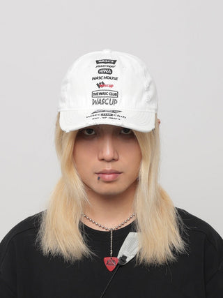 distressed embroidery cap