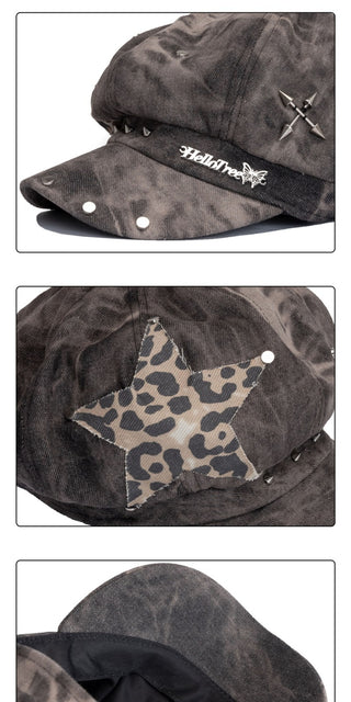 tie-dyed beret