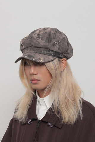 tie-dyed beret