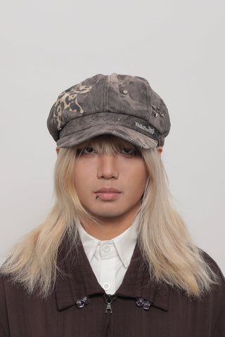 tie-dyed beret
