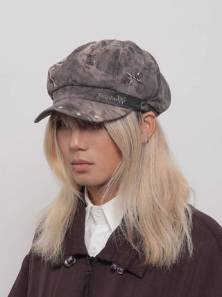 tie-dyed beret