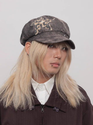 tie-dyed beret