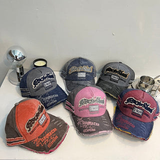 vintage denim cap