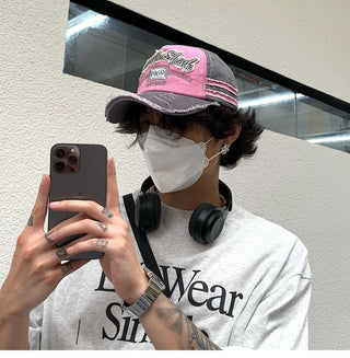 vintage denim cap