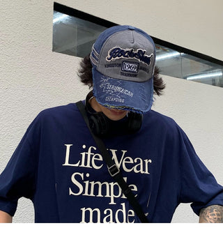 vintage denim cap