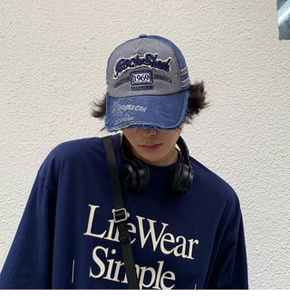 vintage denim cap