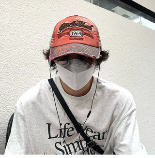 vintage denim cap