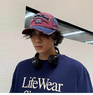 vintage denim cap