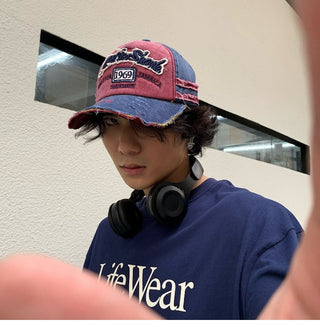 vintage denim cap