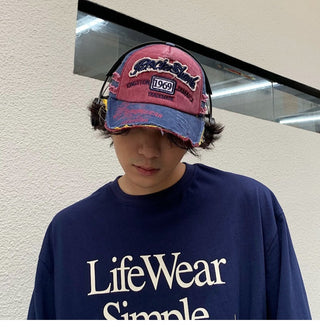 vintage denim cap