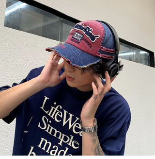 vintage denim cap