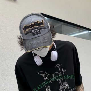 vintage denim cap