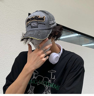 vintage denim cap