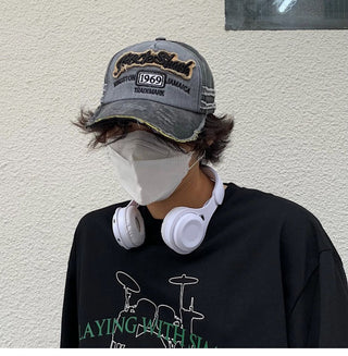 vintage denim cap