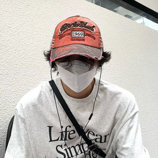 vintage denim cap