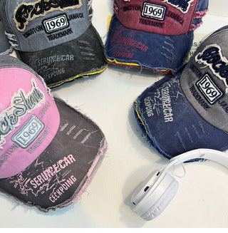 vintage denim cap