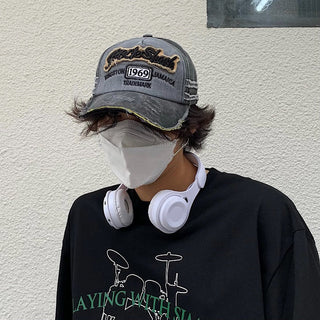 vintage denim cap