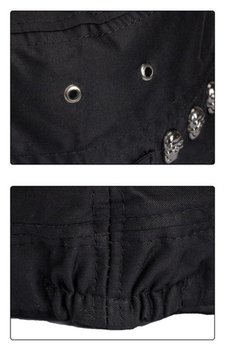 skull rivet cap