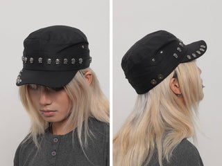 skull rivet cap