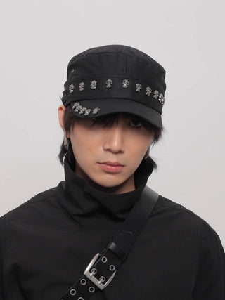 skull rivet cap