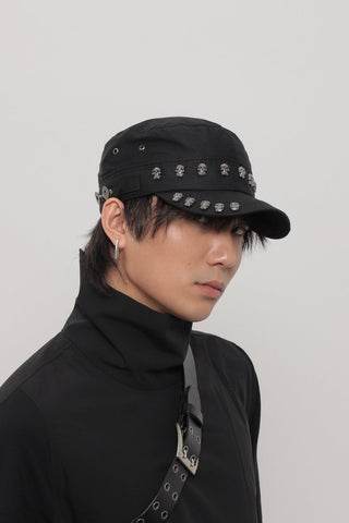 skull rivet cap