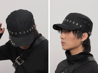 skull rivet cap