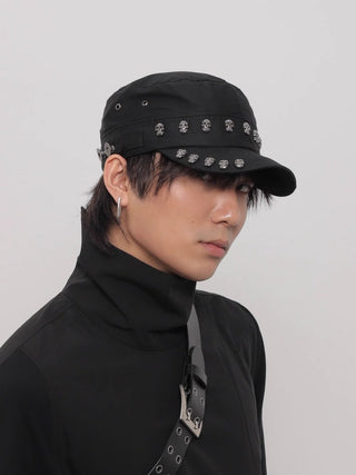 skull rivet cap