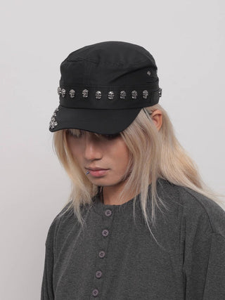skull rivet cap