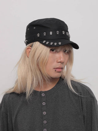 skull rivet cap